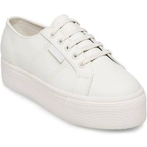 White Platform Superga Sneakers